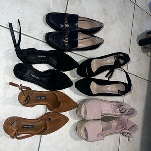 5 pairs of unused women’s shoes
